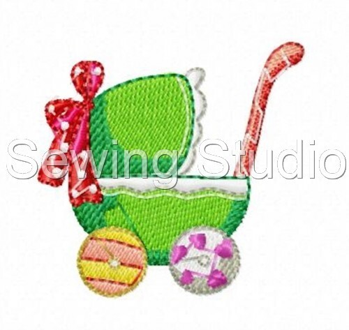 DISEÑOS BORDADOS A MÁQUINA USB - LINDOS DISEÑOS DE BEBÉ 4X4 NIÑOS COCHECITO BIBERÓN FICTICIO - Imagen 4 de 4