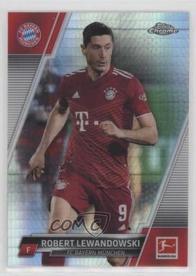 2021 Topps Chrome Bundesliga Prism Refractor 196/199 Robert Lewandowski #83 0r12
