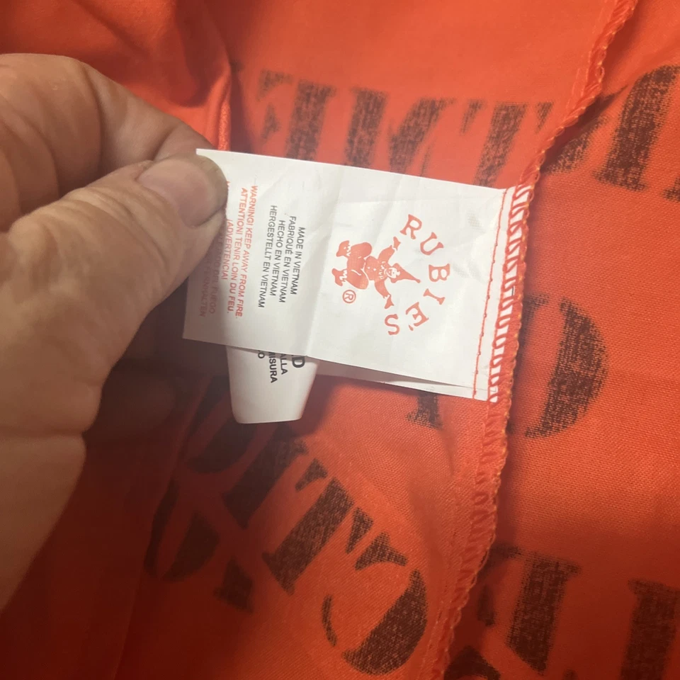 JAIL BIRD ORANGE COSTUME SIZE L - FITS MEN'S LARGE! - Image 4 of 4