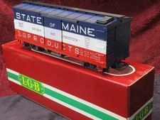 LGB 4067 Box car with Bangor & Aroostock State of Maine markings.  LNIB