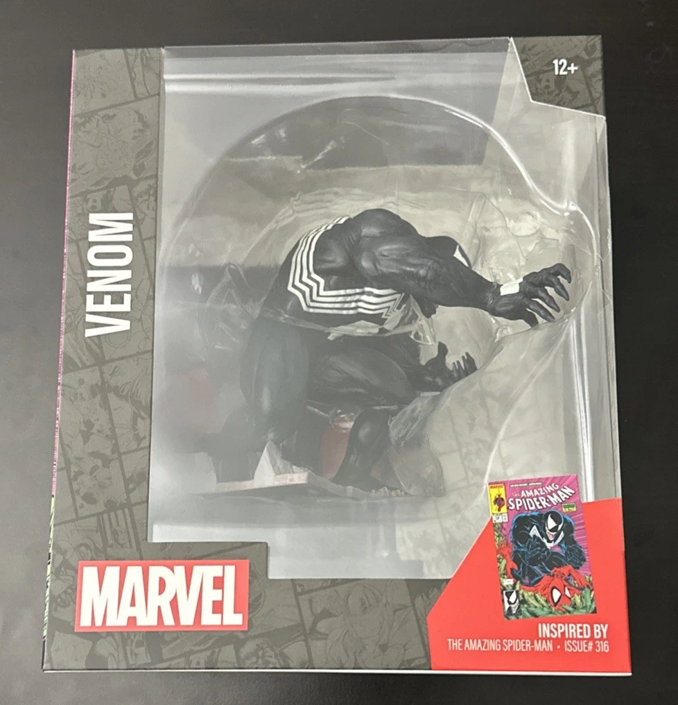 McFarlane Marvel Venom Statue, The Amazing Spider-Man #316, Cracked Case Plastic - product detail image 2
