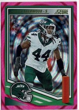 2025 Panini Score Jamien Sherwood (Jets) Pink Eclipse /399 Card No. 144