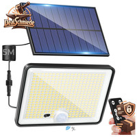 Solarlampe AußEn 342 LED IP65 Wasserdicht Mit Bewegungsmelder 3 Modi