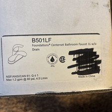 Delta Foundations Centerset 1-Handle Bathroom Faucet Chrome New Open Box B501LF