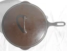 Vintage Chicken Pan Cast Iron #8 Griswold Iron Mountain 1034A & w/Lid 1035B