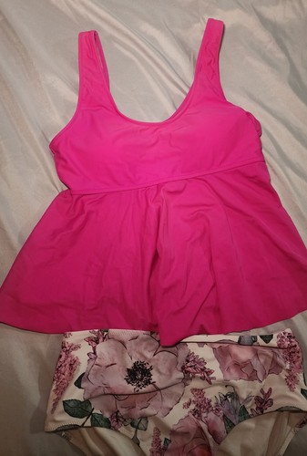 Beachsissi Pink & Floral Tankini Damen XL - Bild 2 von 11