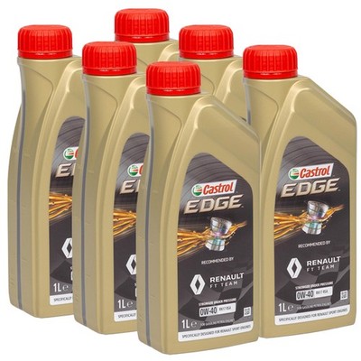 6L 6 Liter ORIGINAL Renault CASTROL EDGE 0W40 Motoröl Öl RN17RSA 7711943668