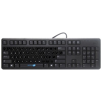 DELL KB212-B Tastatur Schwarz USB QWERTY Englisch US Mit Universal-Kabel 1 Set