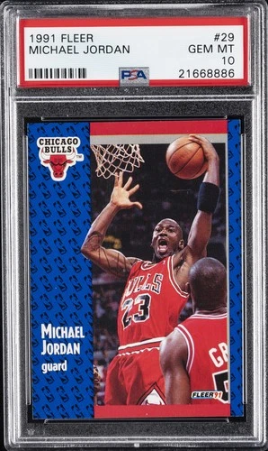 1991 FLEER #29 MICHAEL JORDAN PSA 10