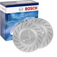 2X Bosch Bremsscheiben Ø344Mm Vorne Passend FÜR MERCEDES-BENZ C-KLASSE E-KLASSE
