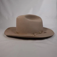 Stetson Open Road Cowboy Hat 4X Beaver Silver Belly 7-3/8