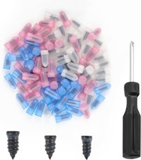 Pack of 90 Tire Repair Kit with Plugs, Self-Service Tire Repair Plugs with Screw