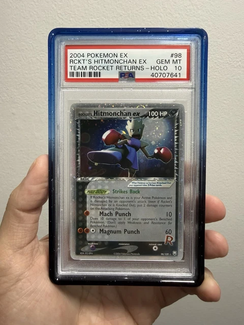 2004 POKEMON EX TEAM ROCKET RETURNS #98 ROCKET'S HITMONCHAN EX-HOLO PSA 10