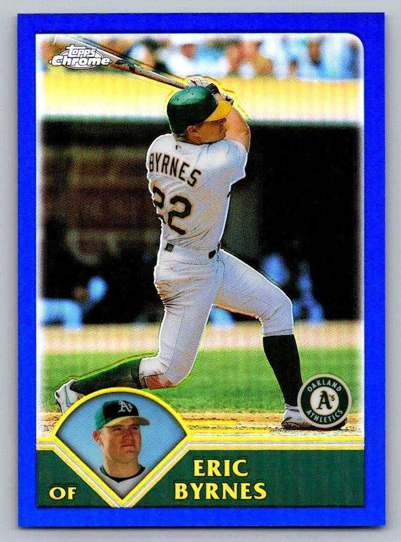 2003 Topps Chrome Eric Byrnes #248 Refractor /699 A's Nm