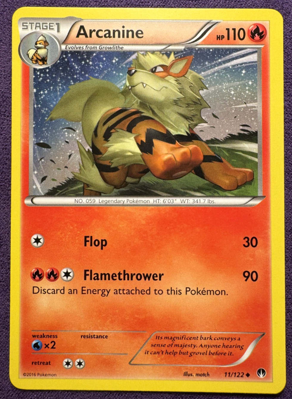 Arcanine 11/122 - XY - BREAKpoint - Uncommon - Pokemon