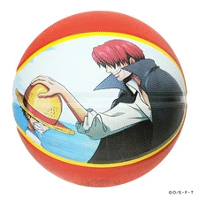 SPALDING Rubber Basketball Ball, One Piece, Luffy & Shanks Size 7 for Outdoor