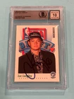 LUC LONGLEY Signed 1991-92 SKYBOX Card #519 Beckett (BAS) AUTO 10