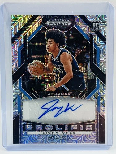 2024-25 Panini Prizm Black Jaylen Wells RC Prolific Signatures Mojo #14/25