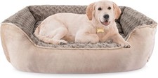 Rectangle Dog Bed for Large Medium Small Dogs - Washable Orthopedic Sofa Bed, So