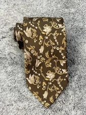 Men's Italo Ferretti Silvi Marina Luxury Silk Tie Italy  Geometric