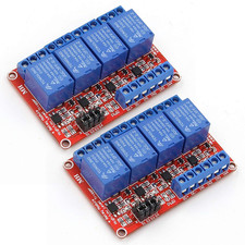 2PCS 4 Channel 5V Relay Module with Optocoupler High or Low Level Trigger