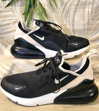 Nike Air Max 270 BLACK WHITE running shoes AH6789-010 Womens Size 7.5