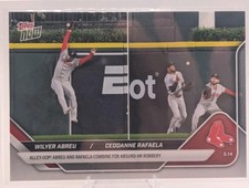 2025 TOPPS NOW CARD BOSTON RED SOX WILYER ABREU CEDDANNE RAFAELA #181 ALLEY-OOP