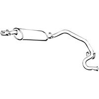 Walker EndschalldäMpfer Hinten FüR Fiat Ducato Pritsche/Fahrgestell 2.5 TD
