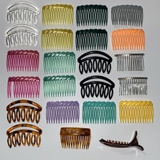 Vintage 80/90s lot of 23 Hair Accessories Side Clips Retro Plastic Beauty Clean