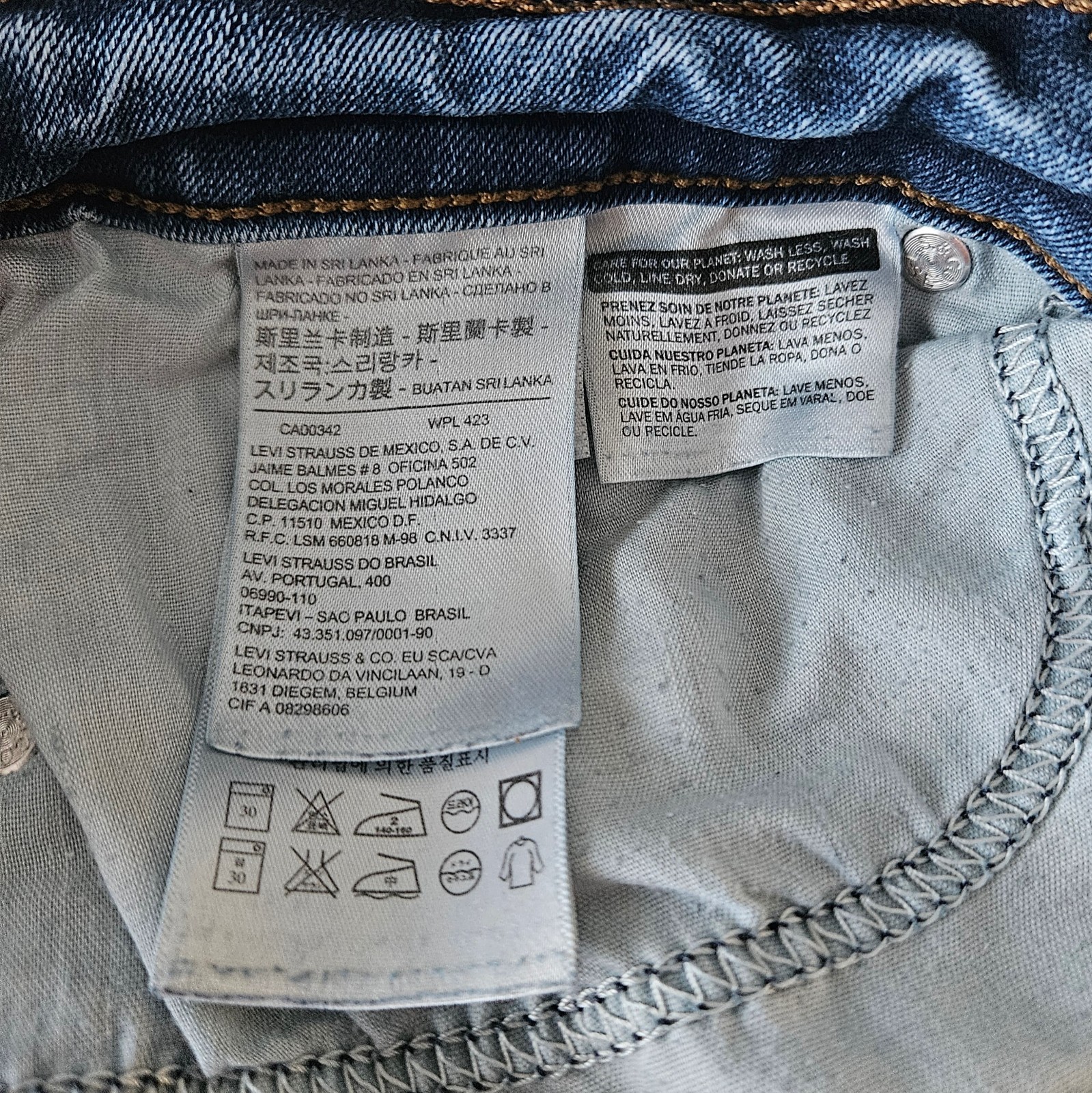 Womens Levis Size 16 Jeans Mid Rise Skinny Stretch thumbnail 5