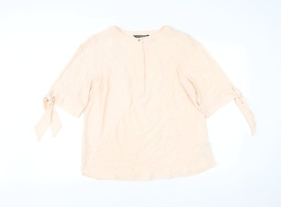 Basic-Bluse Damen UK-Größe 14 von Dunnes beige