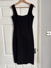 Star Julien MacDonald Black Stretch Bodycon Dress Size 12