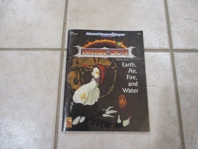 AD&D D&D Dark Sun Earth, Air, Fire, and Water