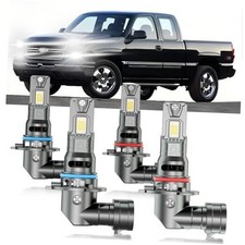 for 1999-2006 Chevy Silverado 1500 2500 Lights Bulbs Combo, 4pcs Super Bright