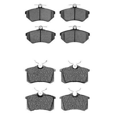 For Volkswagen Jetta 88-96 R1 Concepts Optimum OEp Front & Rear Brake Pad Set