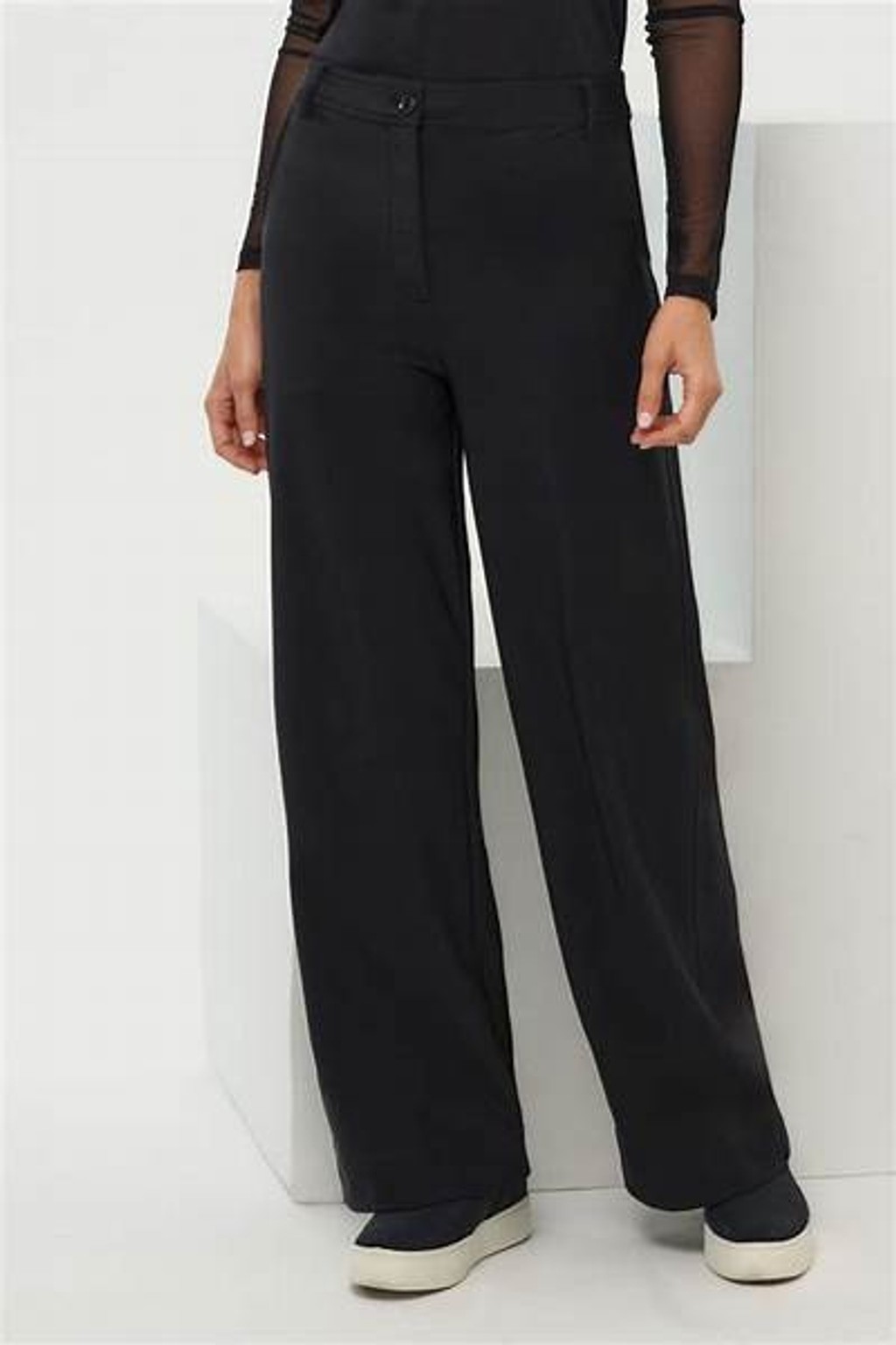 NWT Anatomie Cozy Brooklyn Wide leg Pant in black in extra large retails $228