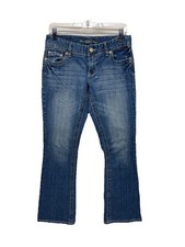 Maurices Women Blue Denim Jeans Medium Wash Bootcut Sz 5/6 Short
