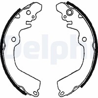 Delphi Bremsbackensatz LS1643 FüR Mitsubishi