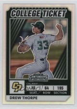 2022 Panini Elite Extra Edition College Tickets Optic Holo Prizm Drew Thorpe 1u6