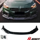 For BMW G87 M2 Coupe 2023-2027 Gloss Black MP Style Front Bumper Splitter Lip