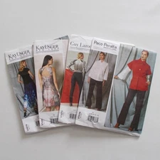 Vogue Pattern Lot Designer Original Size A5 Kay Unger Guy Laroche Paco Peralta