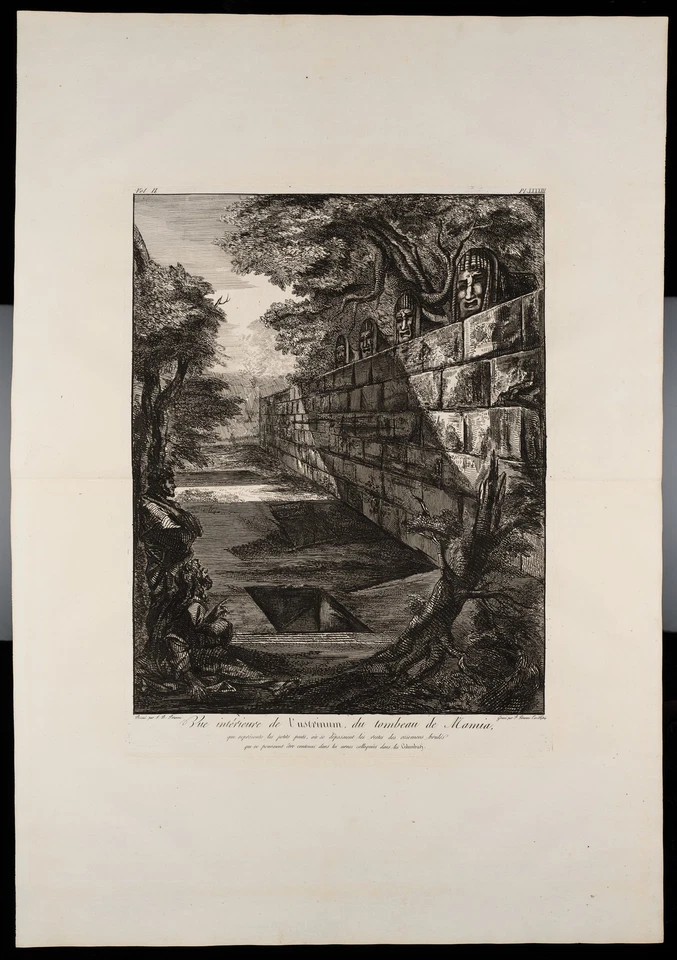 PIRANESI (*1758) nach PIRANESI (*1720), Grab der Mamia, Pompeji, 1804, Rad. - Bild 2 von 4