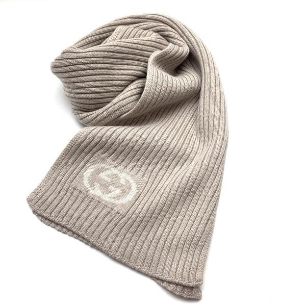 Authentic Gucci Scarf Interlocking G Pattern Beig… - image 17