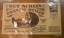 Banknote, Austria,  Erlauf im Nibelungengau, 20 Heller. 1920. Uncirculated.