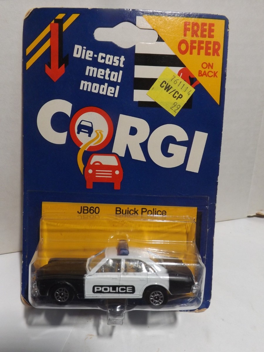 Corgi Black & White Buick Police JB60 Made In Great Britain 1/64