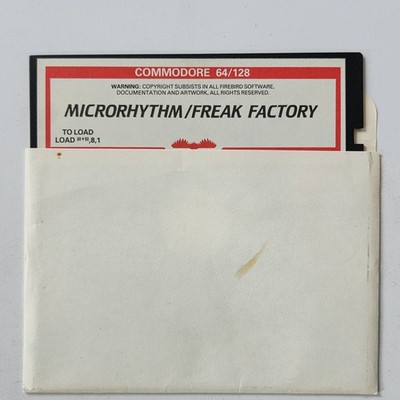 Microrhythm Freak Factory Commodore 64 128 Firebird 5.25 Disk Untested