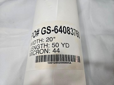 50 YD X 20'' Width Roll of Polyester Filter Media 44 Micron