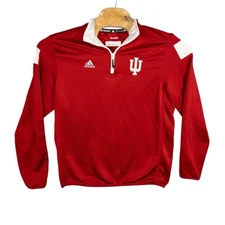 Adidas Climalite Indiana Hoosiers Qtr Zip Pullover Mens Medium