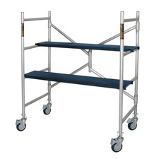 MetalTech Mini Scaffold Platform Aluminum Caster Wheels 600 lbs. Load Capacity