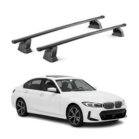 Stahl DachträGer FüR BMW 3Er G20 2019-2026 TÜV AbschließBar 75 Kg 2Tlg Schwarz